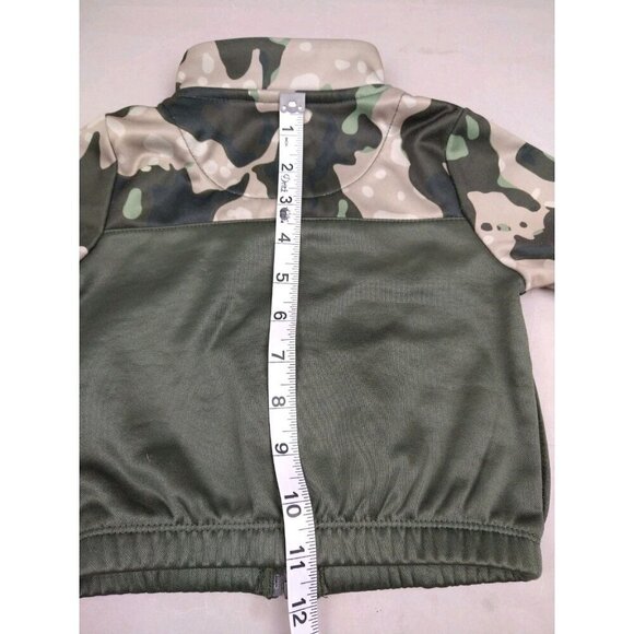 NIKE Jacket Toddlers Size 12 Month Green Camouflage Therma Dri Fit Full Zip 12M - Picture 6 of 6